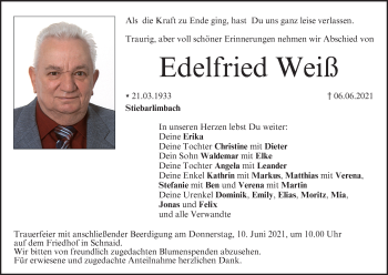 Anzeige von Edelfried Weiß von MGO