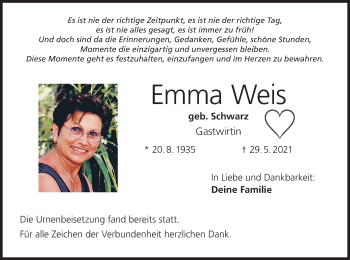 Anzeige von Emma Weis von MGO