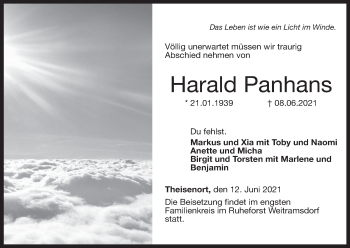 Anzeige von Harald Panhans von MGO