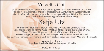 Anzeige von Katja Utz von MGO