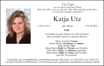 Anzeige von Katja Utz von MGO