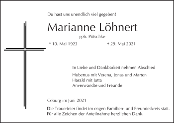 Anzeige von Marianne Löhnert von MGO