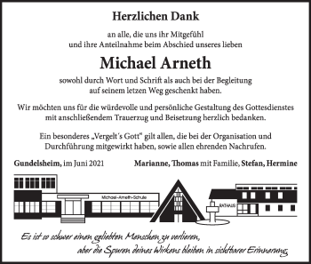Anzeige von Michael Arneth von MGO