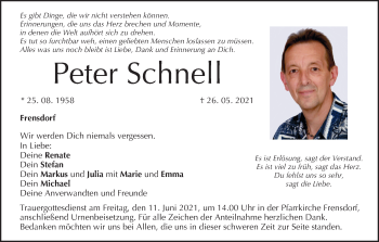 Anzeige von Peter Schnell von MGO