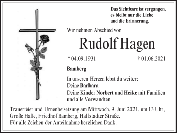 Anzeige von Rudolf Hagen von MGO