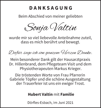 Anzeige von Sonja Valtin von MGO