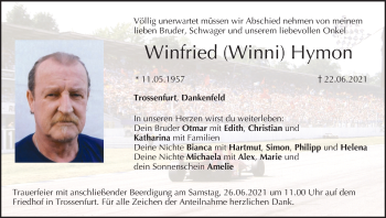 Anzeige von Winfried Hymon von MGO