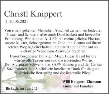 Anzeige von Christi Knippert von MGO