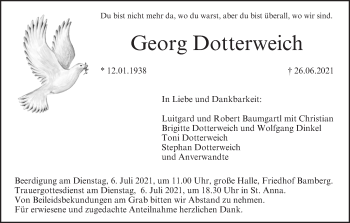 Anzeige von Georg Dotterweich von MGO