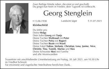 Anzeige von Georg Stenglein von MGO