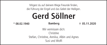 Anzeige von Gerd Söllner von MGO