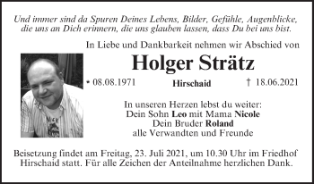 Anzeige von Holger Strätz von MGO