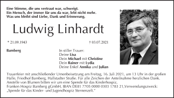 Anzeige von Ludwig Linhardt von MGO