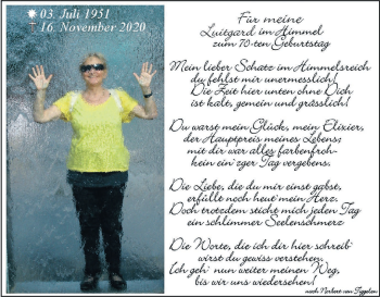 Anzeige von Luitgard Borek von MGO