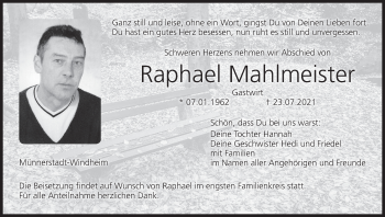 Anzeige von Raphael Mahlmeister von MGO