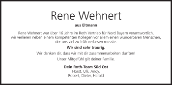 Anzeige von Rene Wehnert von MGO