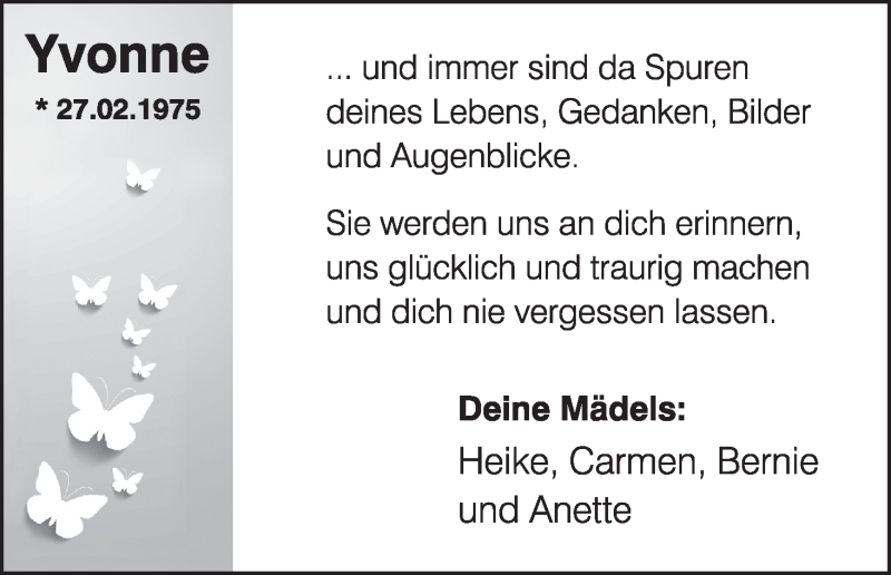  Traueranzeige für Yvonne Götz vom 10.07.2021 aus MGO