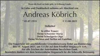 Anzeige von Andreas Köbrich von MGO