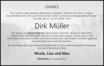 Anzeige von Dirk Müller von MGO