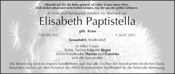 Anzeige von Elisabeth Paptistella von MGO
