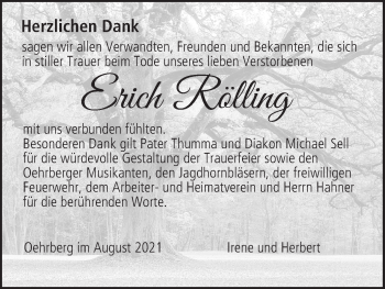Anzeige von Erich Rölling von MGO