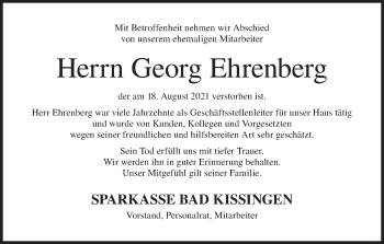 Anzeige von Georg Ehrenberg von MGO