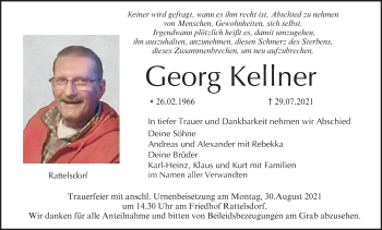 Anzeige von Georg Kellner von MGO
