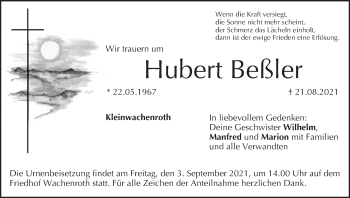 Anzeige von Hubert Beßler von MGO