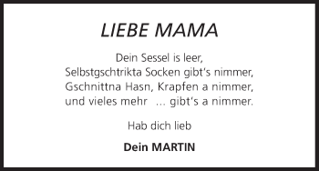 Anzeige von In Gedenken  von MGO