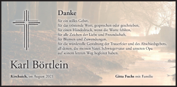 Anzeige von Karl Börtlein von MGO