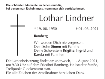 Anzeige von Lothar Lindner von MGO