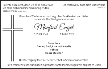 Anzeige von Manfred Engel von MGO
