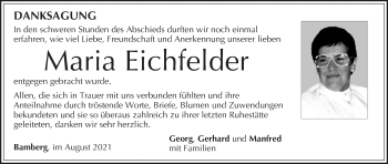 Anzeige von Maria Eichfelder von MGO