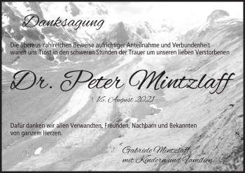 Anzeige von Peter Mintzlaff von MGO