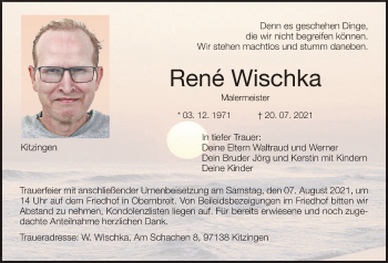 Anzeige von René Wischka von MGO