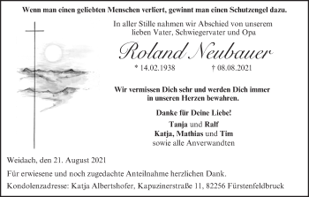 Anzeige von Roland Neubauer von MGO