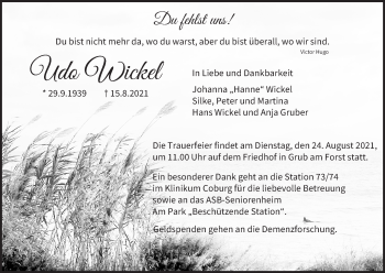 Anzeige von Udo Wickel von MGO