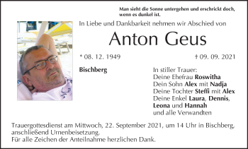 Anzeige von Anton Geus von MGO
