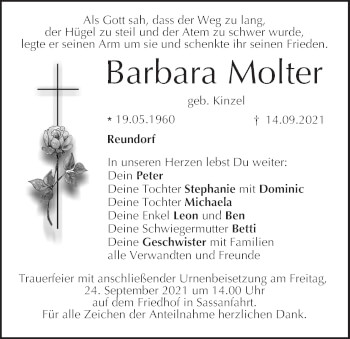 Anzeige von Barbara Molter von MGO