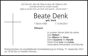 Anzeige von Beate Denk von MGO