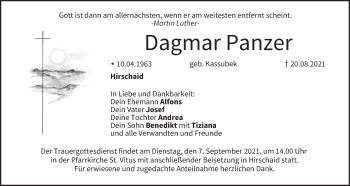 Anzeige von Dagmar Panzer von MGO