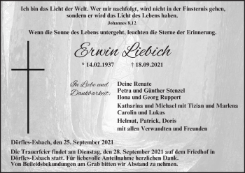 Anzeige von Erwin Liebich von MGO