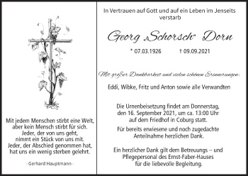 Anzeige von Georg Dorn von MGO