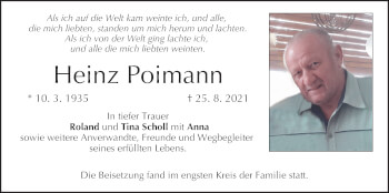 Anzeige von Heinz Polmann von MGO