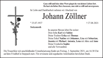 Anzeige von Johann Zöllner von MGO
