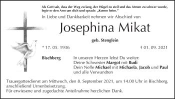 Anzeige von Josephina Mikat von MGO