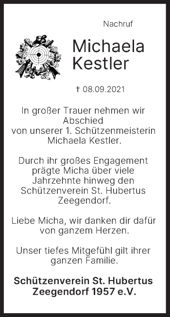 Anzeige von Michaela Kestler von MGO