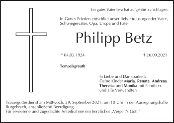 Anzeige von Philipp Betz von MGO