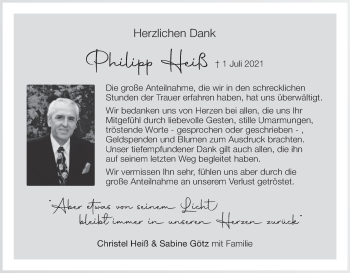 Anzeige von Philipp Heiß von MGO