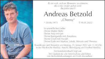 Anzeige von Andreas Betzold von MGO